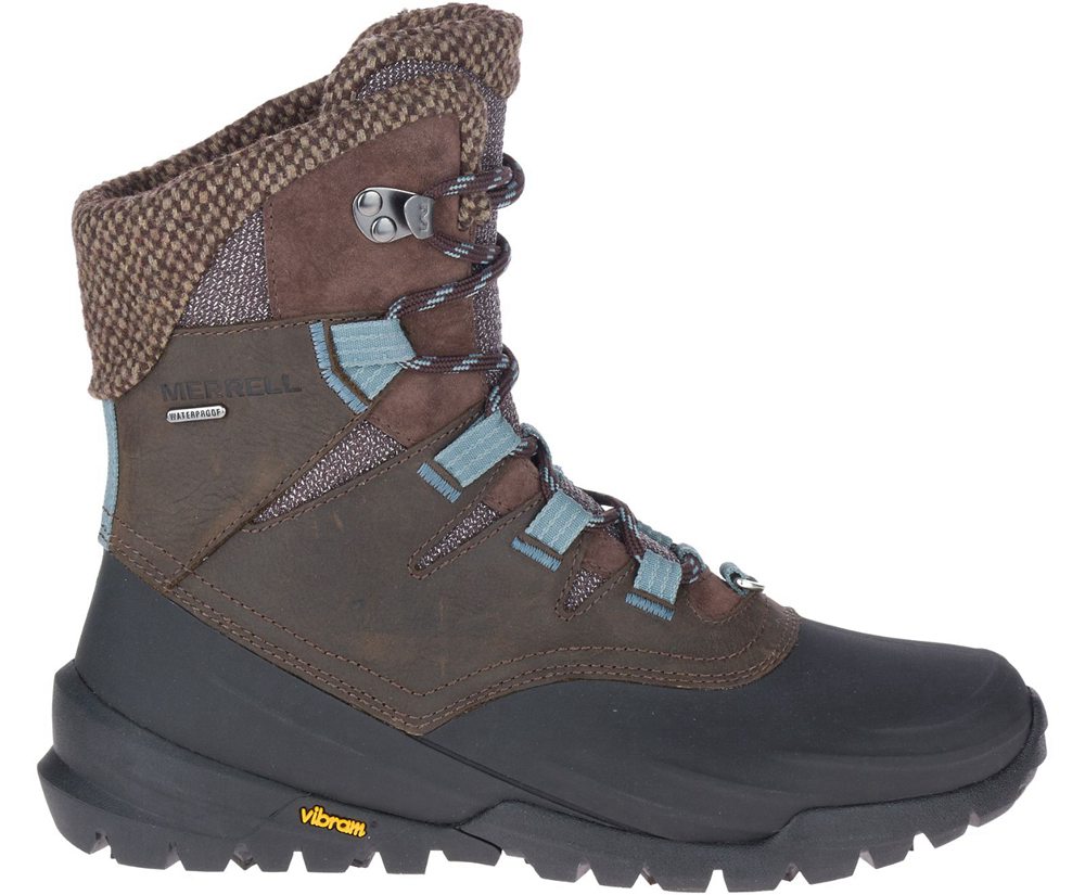 Botas Mujer - Merrell Thermo Aurora 2 Mid Shell Waterproof - Marrones - CMPB-98164